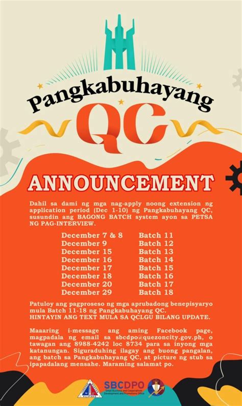 PANGKABUHAYANG QC UPDATE!  .
